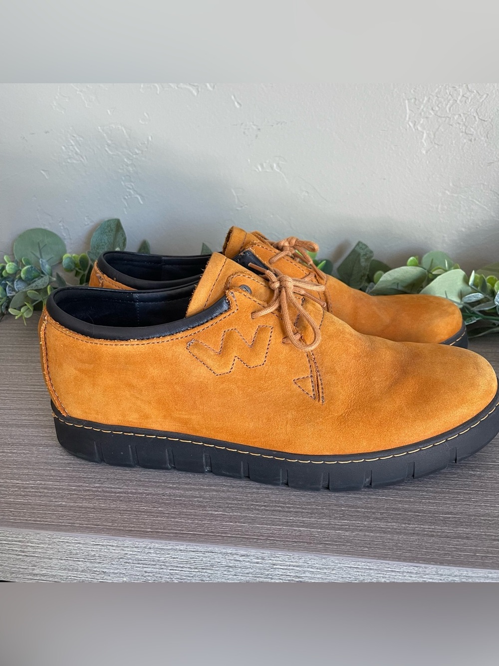 Wolky Schoenen Timba Men's Suede Leather Lace Up Sneakers Size 43